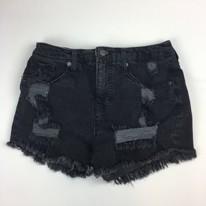 Wild Fable High-Rise Destructed Jean Shorts